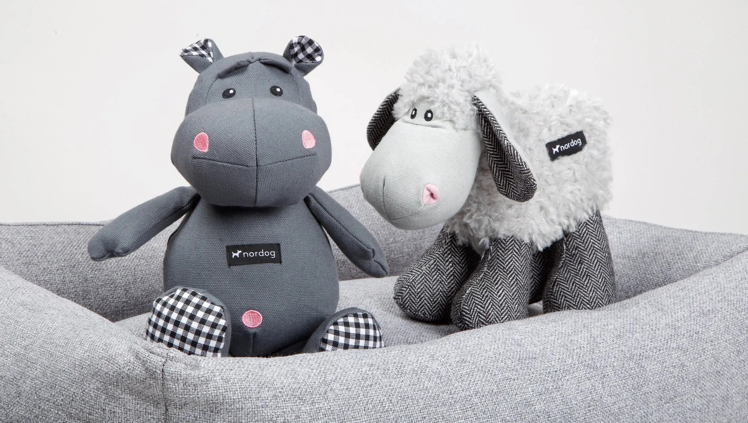 Jouet d’occupation Henny L'Hippo Gris - Nordog Biscuit Rex