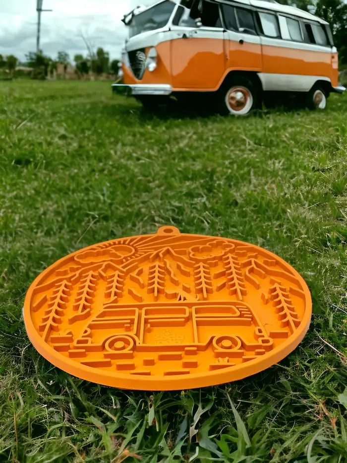 Tapis à lécher Camp Meat Enrichment avec ventouses Biscuit Rex