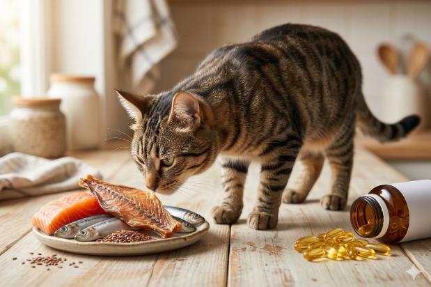 Oméga 3 et 6 Chat : Friandises vs Capsules d'Huile