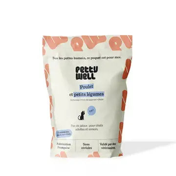 Croquettes Chats - Sans Céréales Poulet & Dinde -Petty well Biscuit Rex