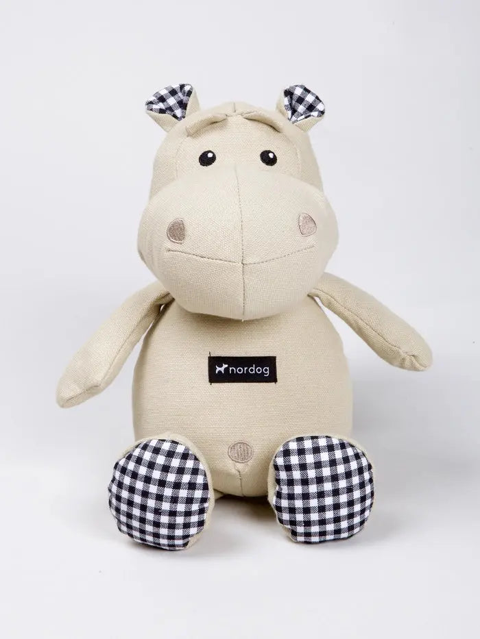 Jouet d’occupation Henny l'hippopotame Beige - Nordog Biscuit Rex