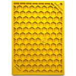 Tapis de léchage d'enrichissement Emat Design Honeycomb - Jaune - Larg Biscuit Rex