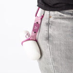 DOGGY ROLLER avec porte-mousqueton rose - pratique et portable Biscuit Rex