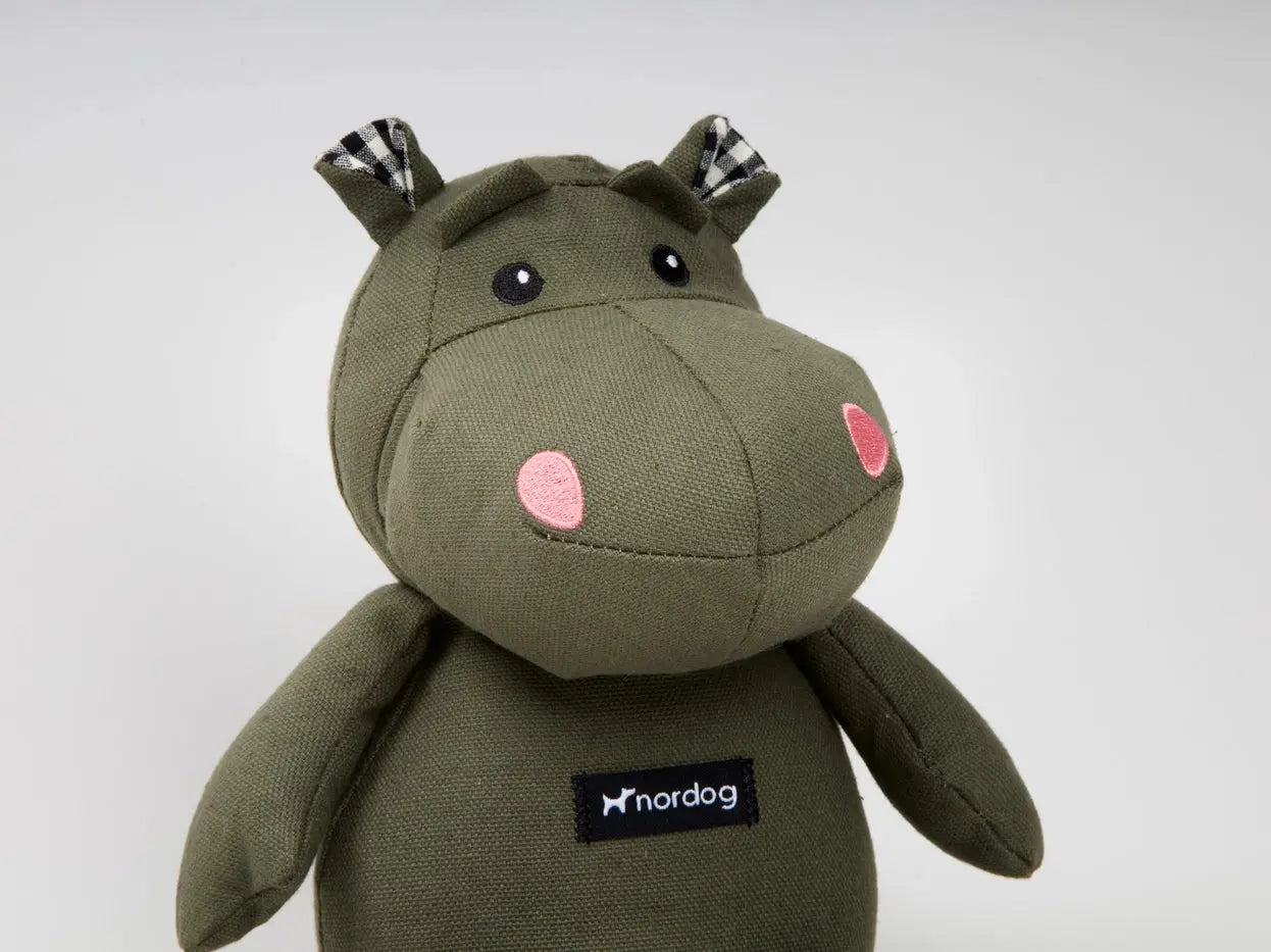 Jouet d’occupation Henny l'hippopotame Olive - Nordog Biscuit Rex