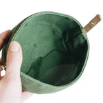 Bol de voyage en toile cirée - Vert -  The Dapper Dog Club Biscuit Rex