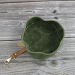 Bol de voyage en toile cirée - Vert -  The Dapper Dog Club Biscuit Rex