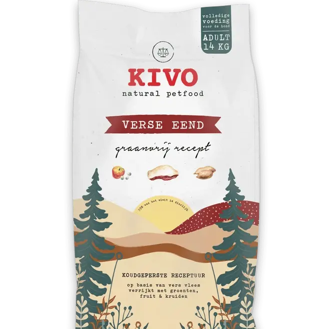 Croquettes au Canard Frais, Pressées à Froid, Sans Céréales - Kivo Biscuit Rex