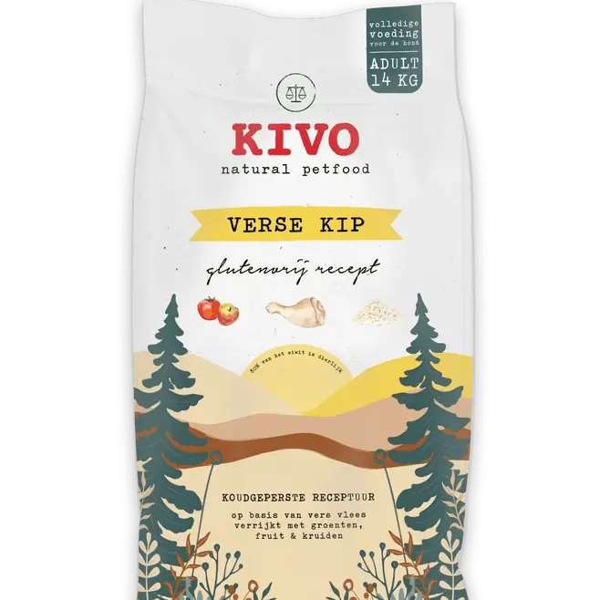 Croquettes au Poulet Frais, Pressées à Froid, Sans Gluten - Kivo Biscuit Rex