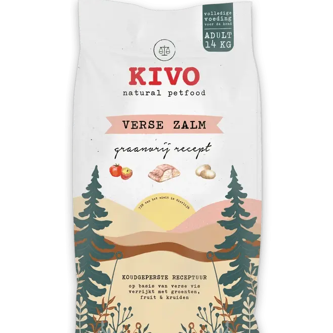 Croquettes au Saumon Frais, Pressées à Froid, Sans Céréales - Kivo Biscuit Rex