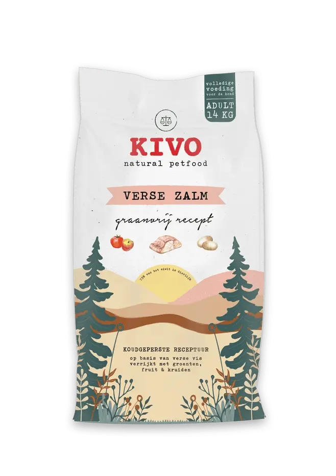 Croquettes au Saumon Frais, Pressées à Froid, Sans Céréales - Kivo Biscuit Rex